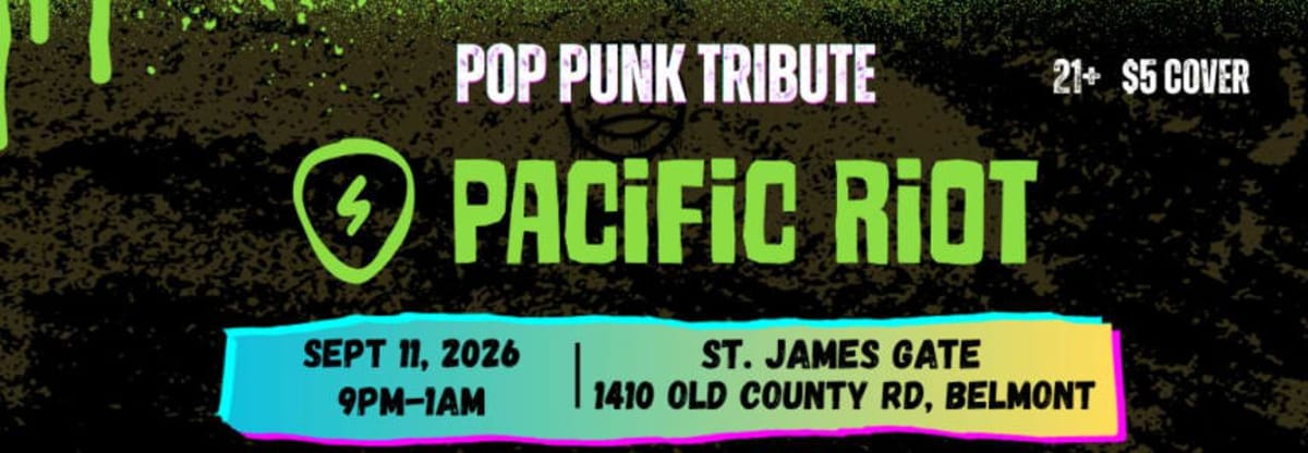 Pop Punk Tribute Pacific Riot live in Belmont