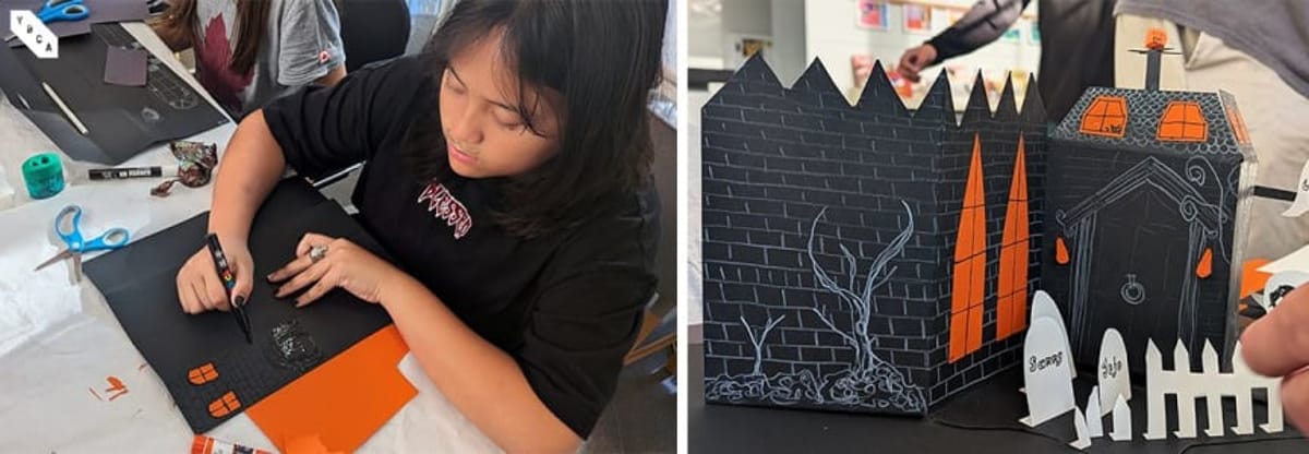 Free Art Workshop: Pop-up Mini Haunted House