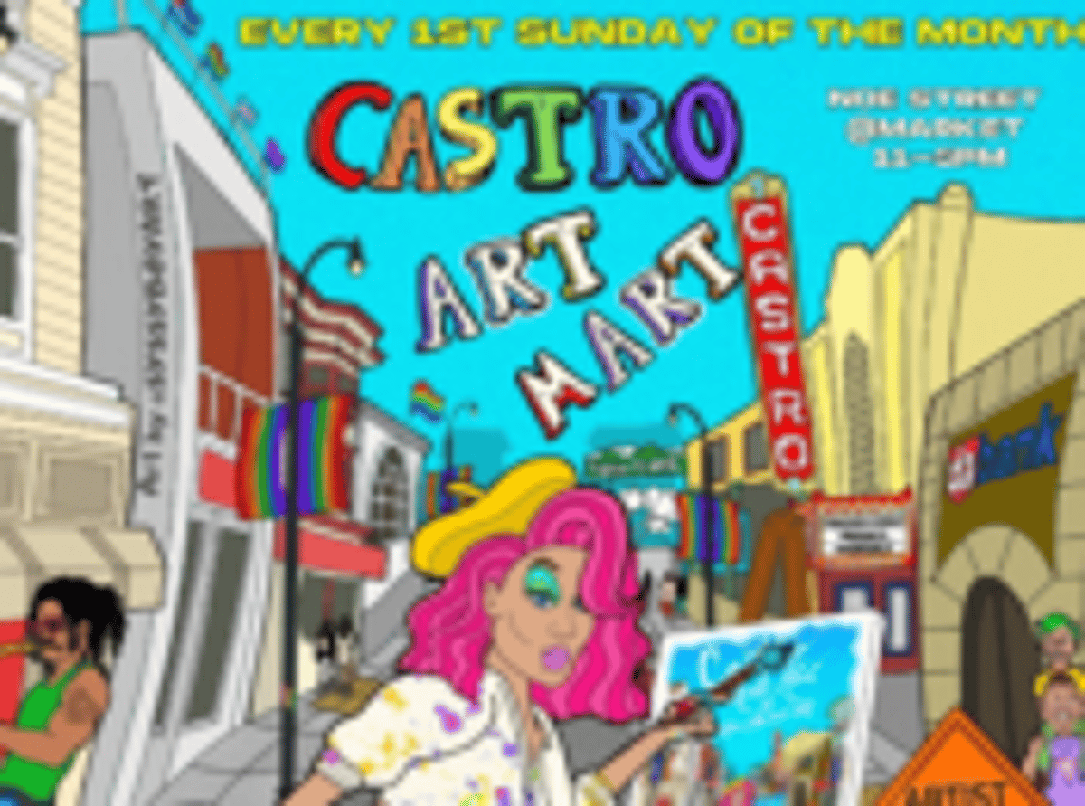 “Castro Art Mart” Mini Block Party on Noe St.