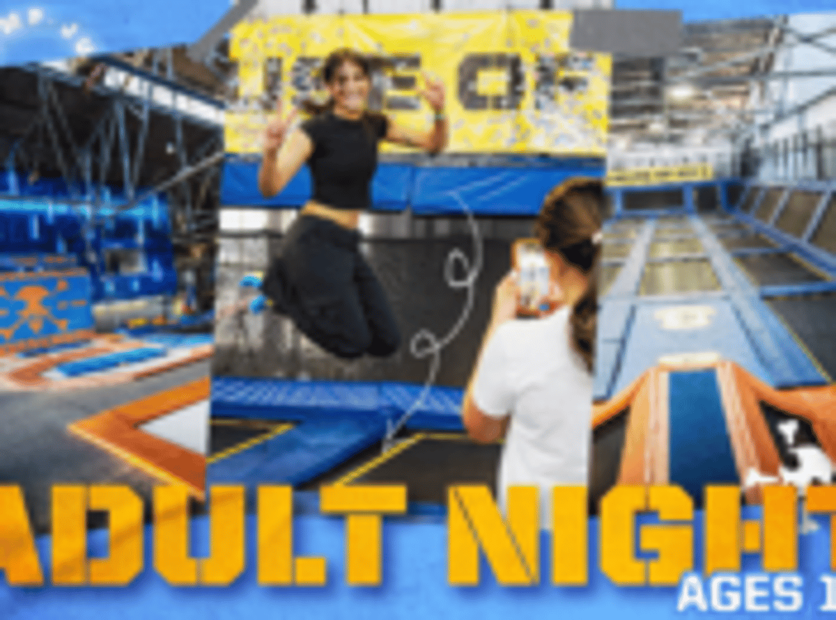 Flight Club: Adult Flight Night for Ages 18+ at “House of Air” Trampoline Park