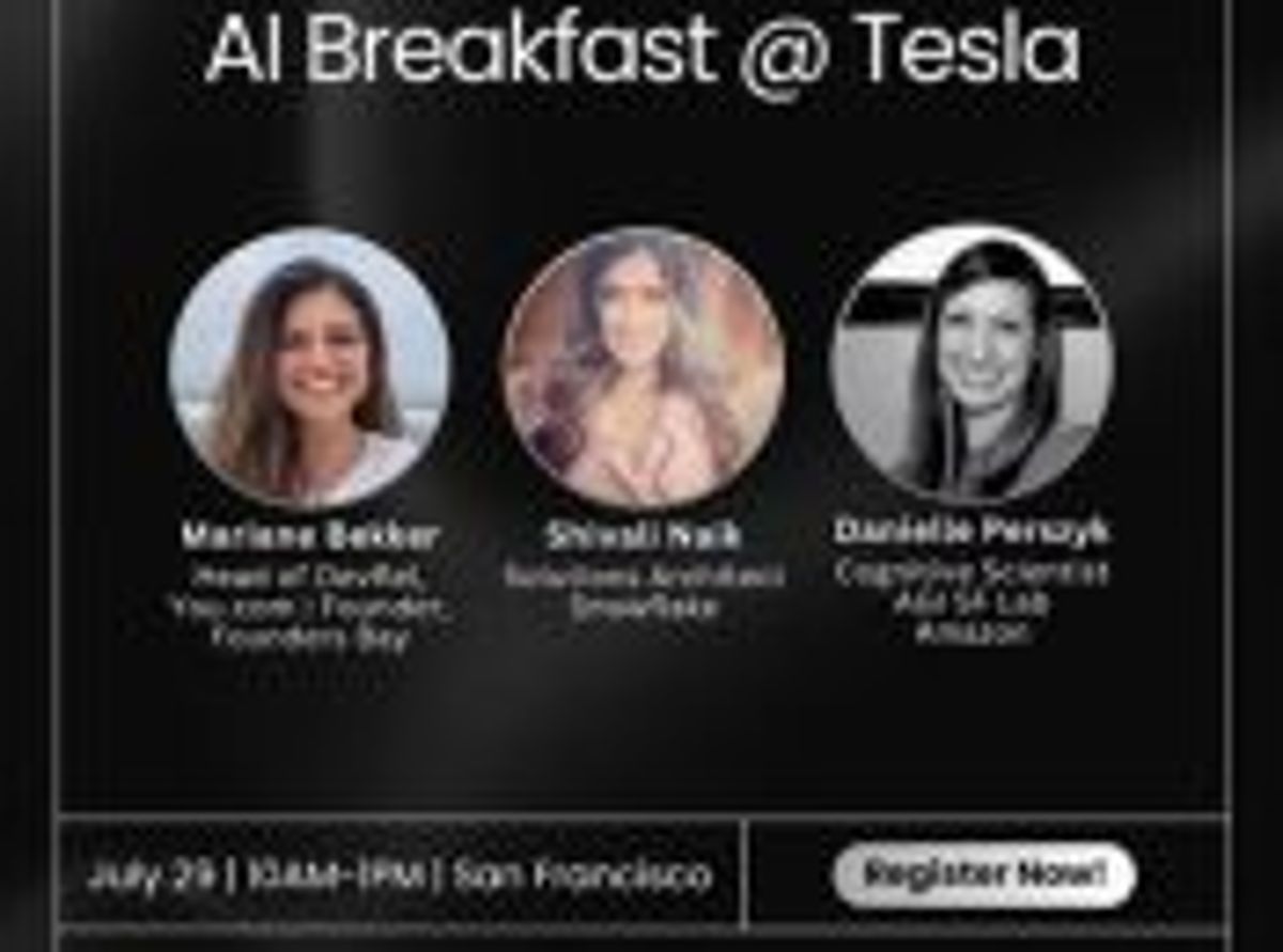 Free AI Breakfast Meetup + Tesla Light Show