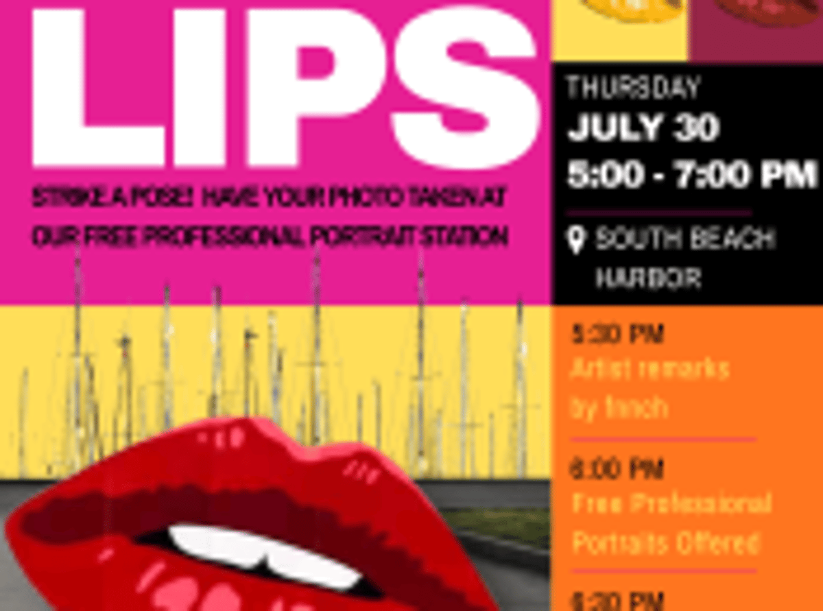 Free “Lips by fnnch” Sculpture Opening Party + Free Pro Portraits